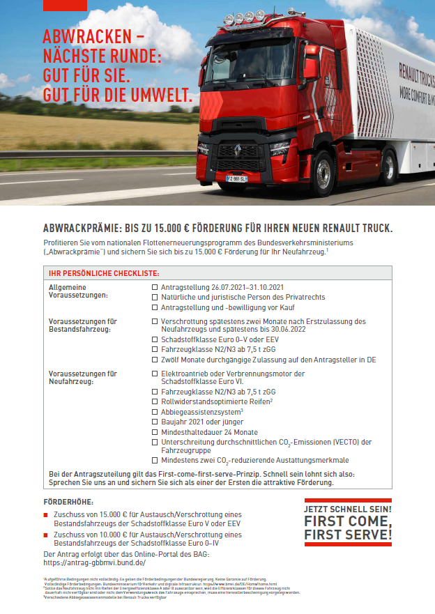 Renault Trucks Flottenerneuerungsprogramm