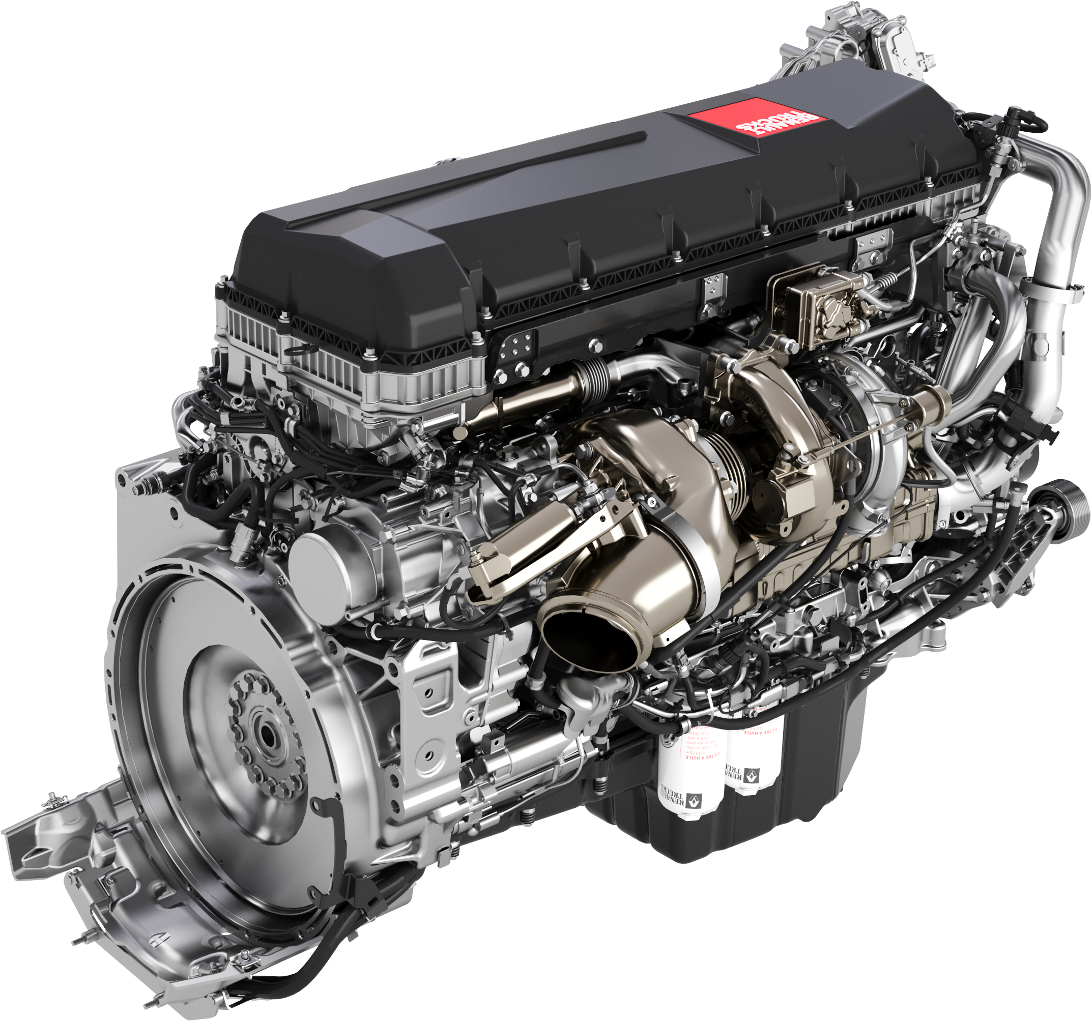 Die Turbo Compound Technologie ermöglicht ein höheres Drehmoment bei niedrigeren Motordrehzahlen.