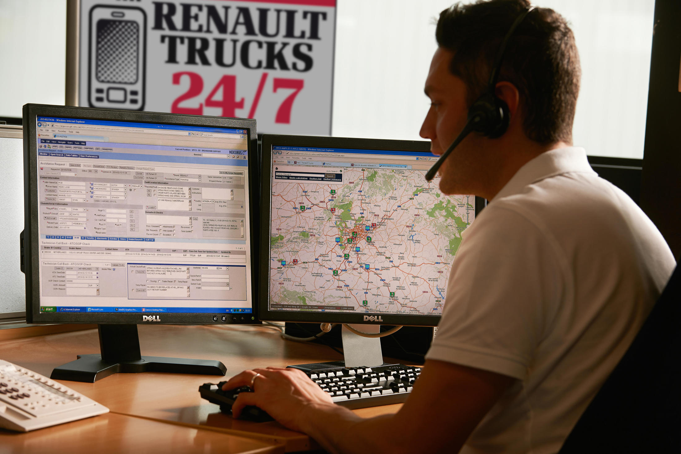 Renault Trucks Call Center 24/7