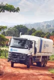 Renault Trucks Lkw des WFP auf der Strasse