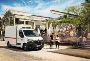Renault Trucks Master refrigerated transport delivering in town